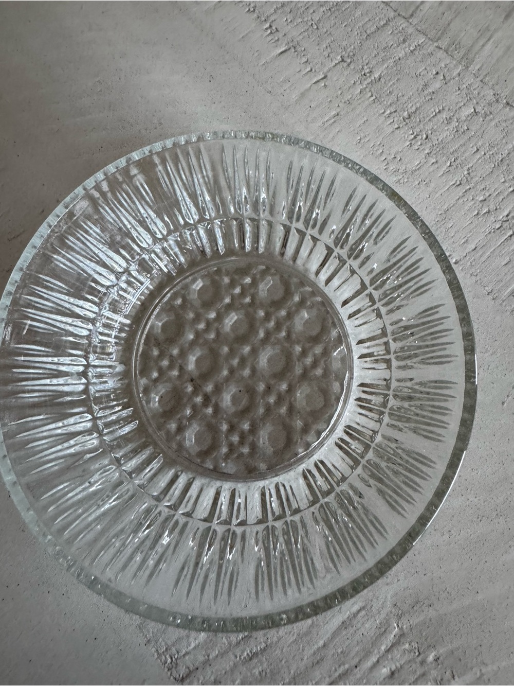 Vintage-Style Clear Crystal / Cut Glass Small Bowl – 4.5”